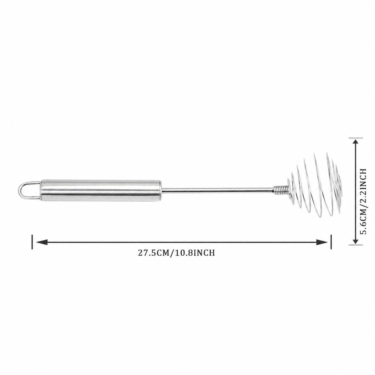 Stainless Steel Spring Whisk | Spiral Sauce Whisk, Egg Beater & Hand Mixing Tool
