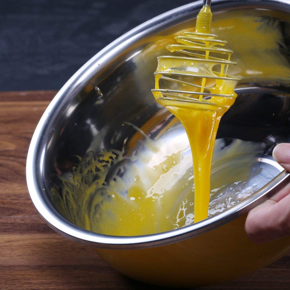 Stainless Steel Spring Whisk | Spiral Sauce Whisk, Egg Beater & Hand Mixing Tool