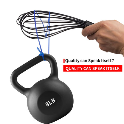 11-Inch Silicone Whisk | 7-Wire Reinforced Hand Whisk & Non-Scratch Baking Tool