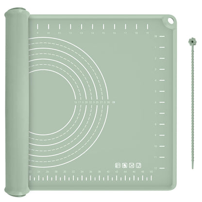 Thick Raised-Edge Silicone Pastry Mat | 24 × 16-Inch Non-Slip Dough Mat, Measuring Baking Mat & Non-Stick Countertop Mat
