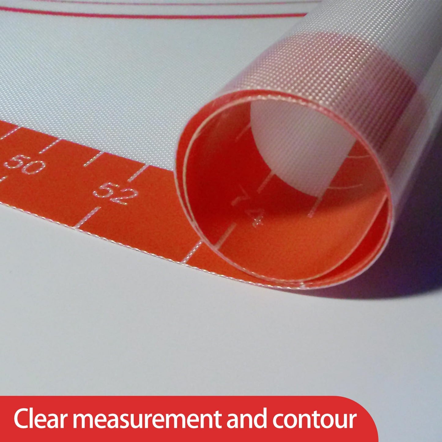 Thick Silicone Pastry Mat | Measuring Dough Mat, Non-Slip Rolling Mat & Kitchen Work Surface