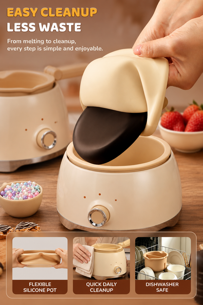 4-Cup Chocolate Melting Pot | Electric Chocolate Warmer, Candy Melter & Dessert Dipping Machine