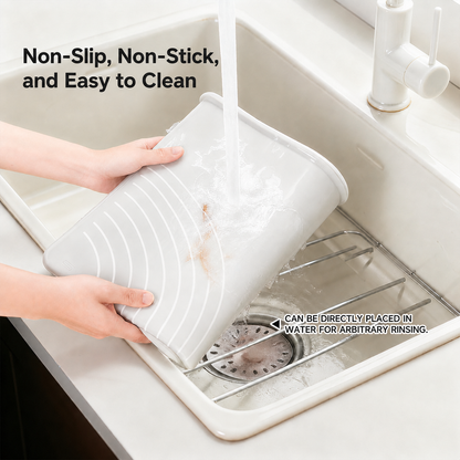 Thick Silicone Baking Mat | Raised-Edge Pastry Mat, Non-Slip Dough Mat & Heat-Resistant Baking Liner