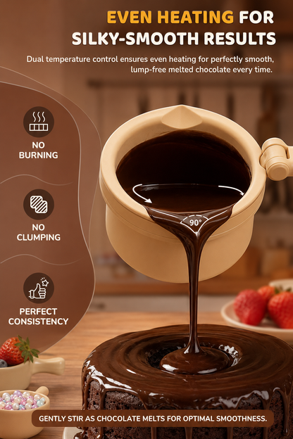 4-Cup Chocolate Melting Pot | Electric Chocolate Warmer, Candy Melter & Dessert Dipping Machine